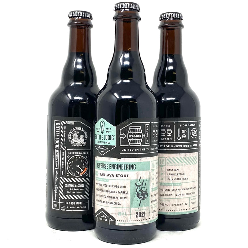 BOTTLE LOGIC 2021 REVERSE ENGINEERING BAKLAVA IMPERIAL STOUT 500ml Bottle *LIMIT 1 PER ORDER*