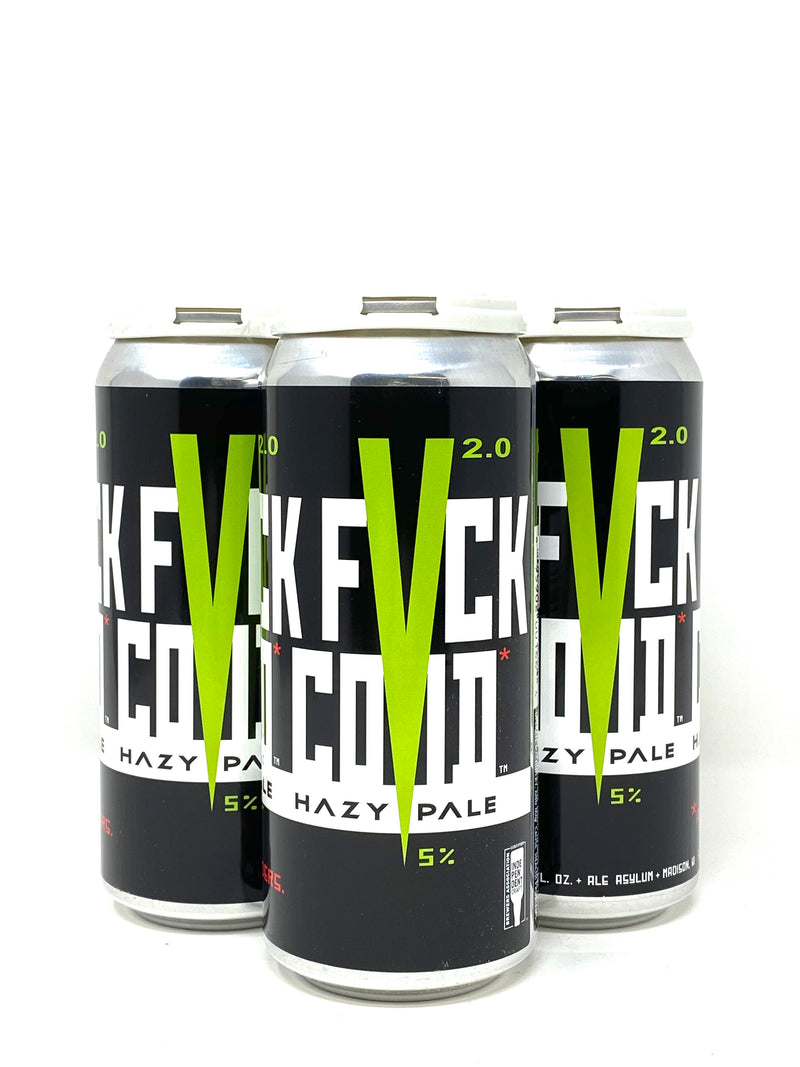 ALE ASYLUM FVCK COVID VERSION 2.0 HAZY PALE 16oz can