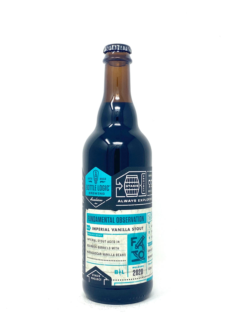 BOTTLE LOGIC FUNDAMENTAL OBSERVATION IMPERIAL VANILLA STOUT 2020 500ml Bottle ***LIMIT 1 PER PERSON***