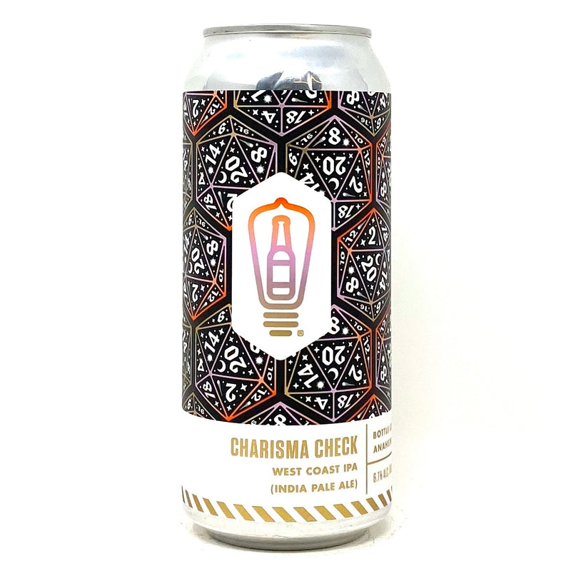 BOTTLE LOGIC BREWING CHARISMA CHECK WEST COAST IPA 16oz can