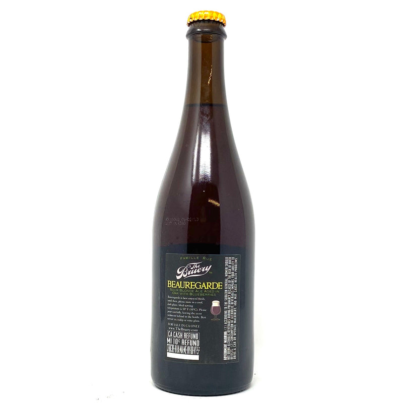 THE BRUERY 2013 BEAUREGARDE SOUR BLONDE ALE AGED IN OAK w/ BLUEBERRIES 750ml Bottle ***LIMIT 1 PER PERSON***