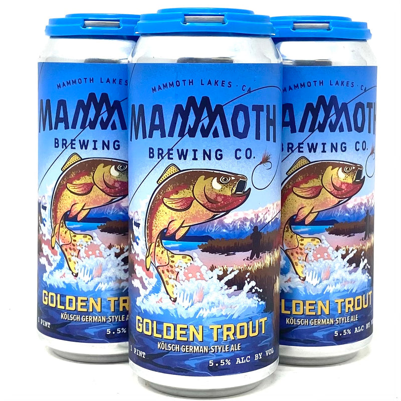 MAMMOTH BREWING GOLDEN TROUT KOLSCH GERMAN-STYLE ALE 16oz can