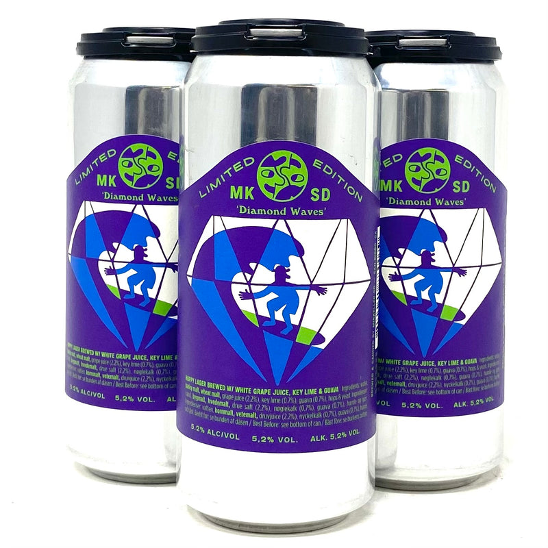 MIKKELLER BREWING LIMITED EDITION DIAMOND WAVES HOPPY LAGER 16oz can