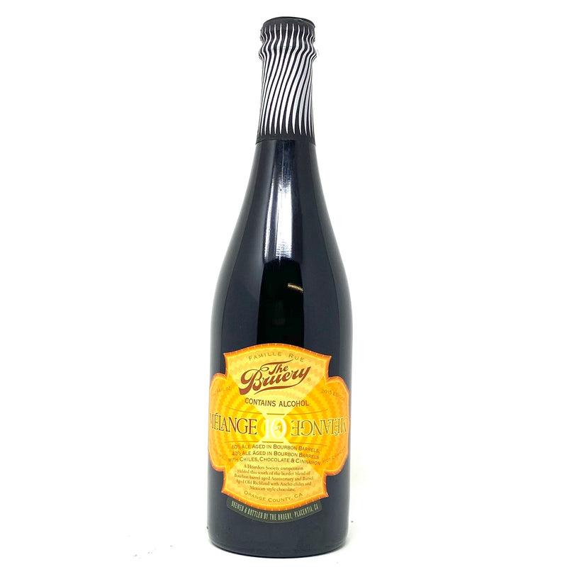 THE BRUERY 2015 MELANGE No.10 BOURBON BARREL-AGED ALE 750ml Bottle ***LIMIT 1 PER PERSON***