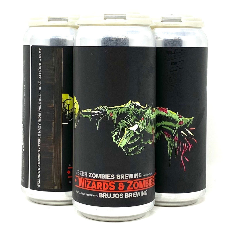 BEER ZOMBIES x BRUJOS BREWING WIZARDS & ZOMBIES HAZY TIPA 16oz can
