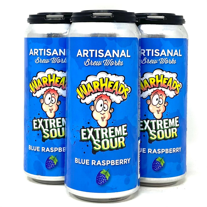 ARTISANAL BREW WORKS WARHEADS EXTREME SOUR BLUE RASPBERRY 16oz can
