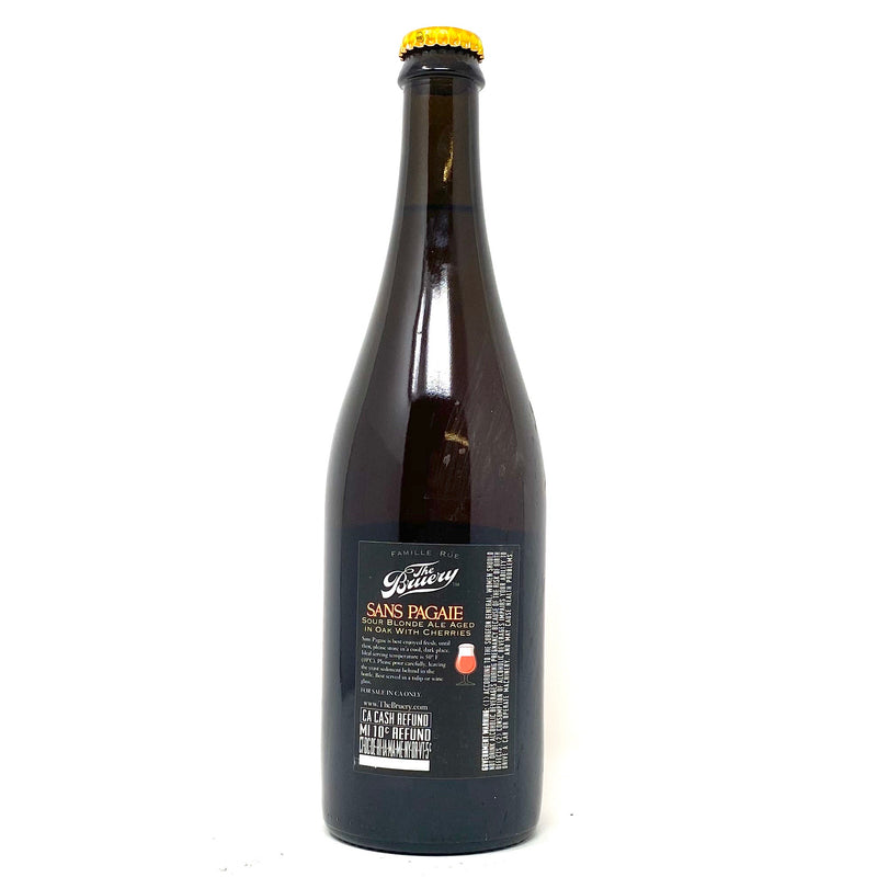 THE BRUERY 2013 SANS PAGAIE SOUR BLONDE ALE AGED IN OAK w/ CHERRIES 750ml Bottle ***LIMIT 1 PER PERSON***