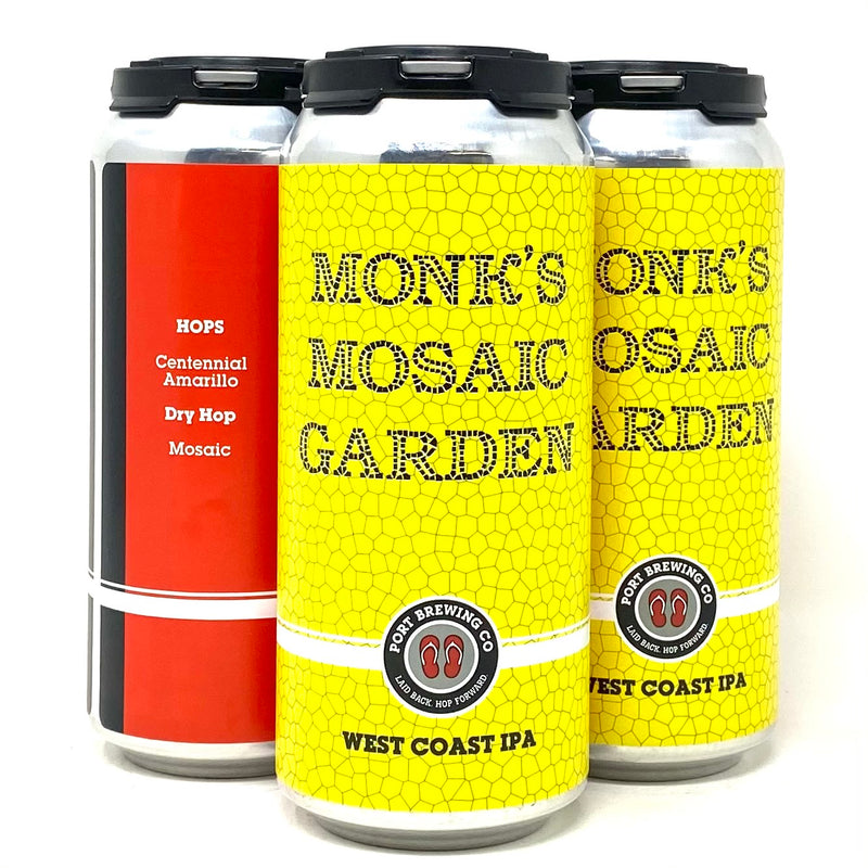 PORT BREWING MONK’S MOSAIC GARDEN WEST COAST IPA 16oz can