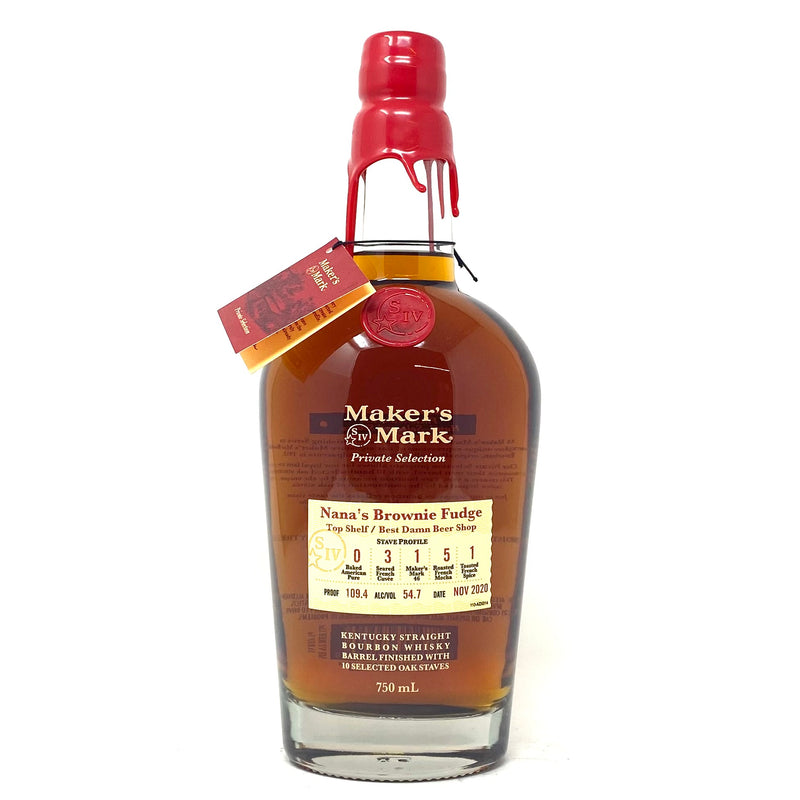Store Pick - BEST DAMN BEER SHOP 2020 PRIVATE SELECTION ‘NANA’S BROWNIE FUDGE’ KENTUCKY STRAIGHT BOURBON WHISKEY 750ml Bottle