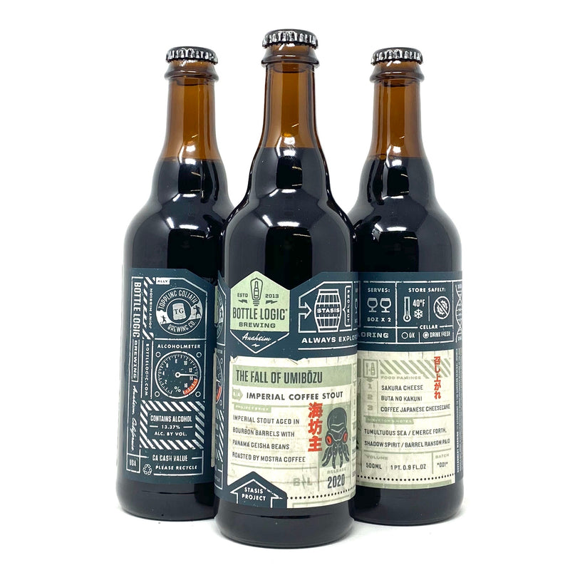 BOTTLE LOGIC 2020 THE FALL OF UMIBOZU IMPERIAL COFFEE STOUT 500ml Bottle ***LIMIT 1 PER CUSTOMER***