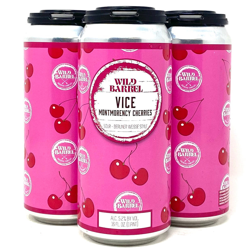 WILD BARREL VICE MONTMORENCY CHERRIES SOUR 16oz can