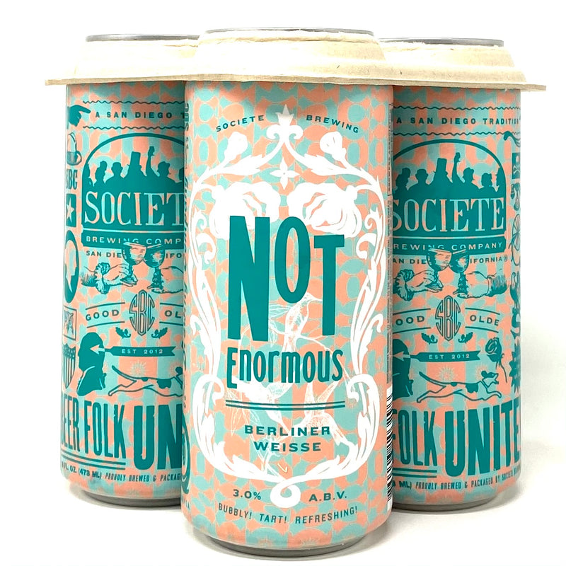 SOCIETIE NOT ENORMOUS BERLINER WEISSE 16oz can