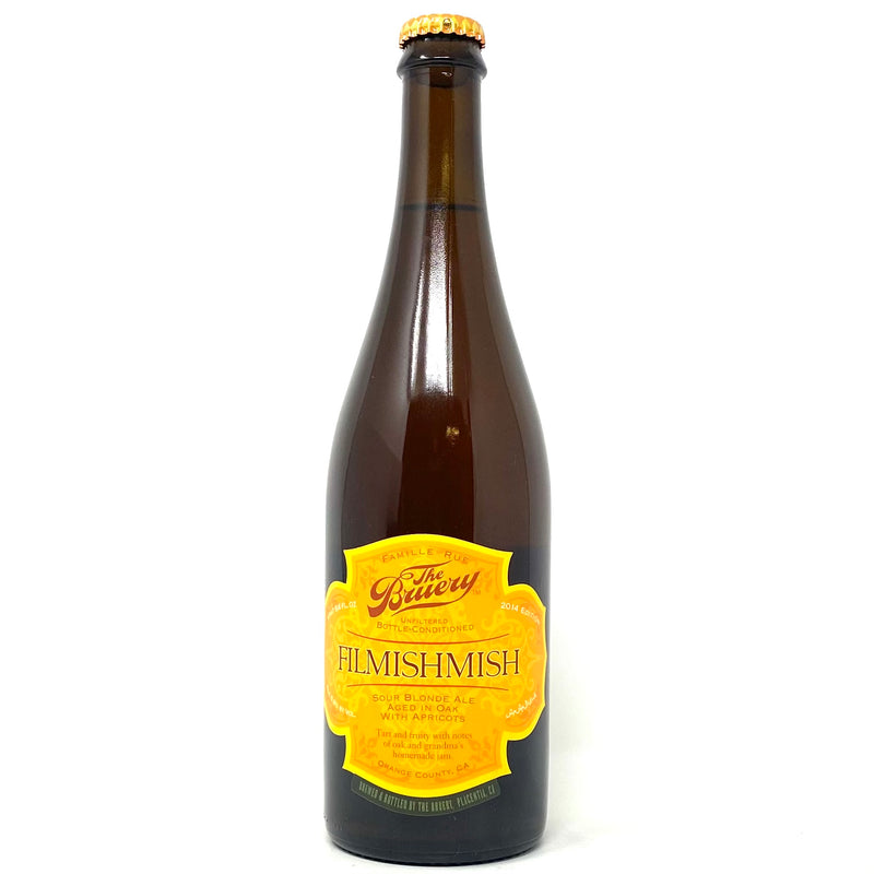 THE BRUERY FILMISHMISH SOUR BLONDE ALE AGED IN OAK w/ APRICOTS 750ml Bottle