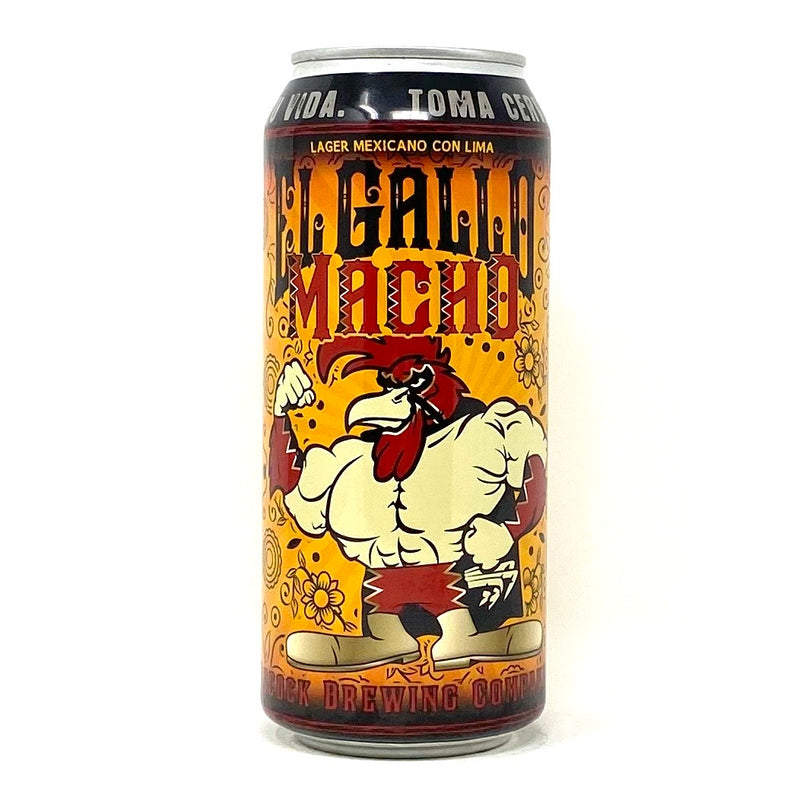 POCOCK BREWING EL GALLO MACHO MEXICAN LAGER 16oz can