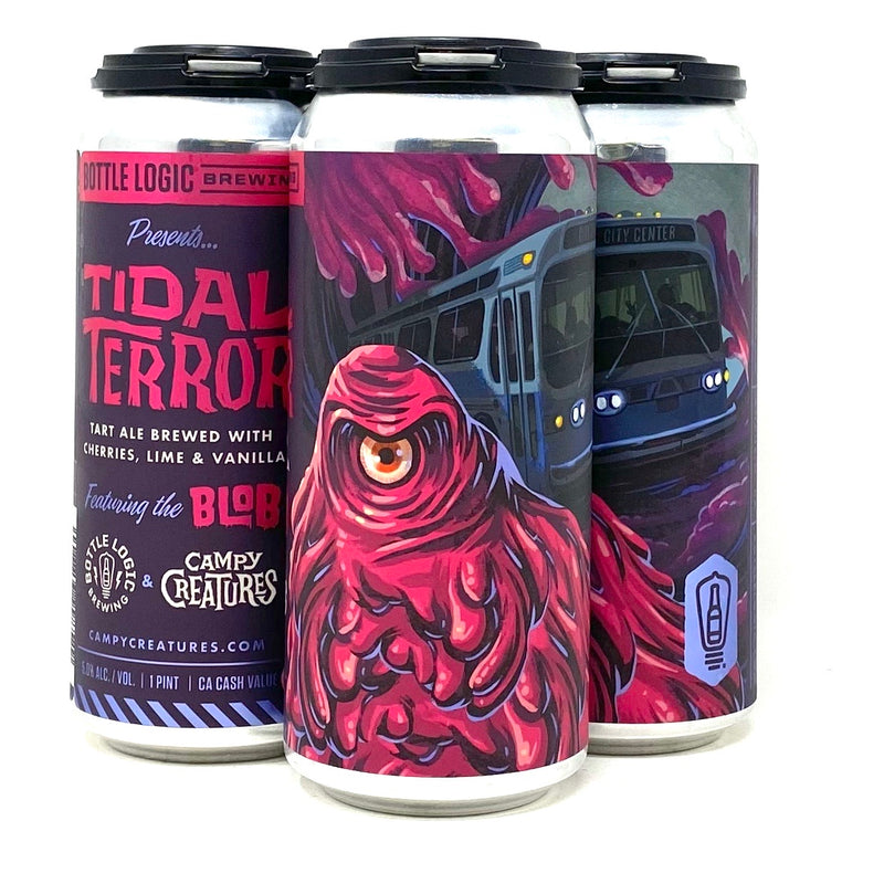 BOTTLE LOGIC TIDAL TERROR TART ALE W/ CHERRIED, LIME, AND VANILLA 16oz can