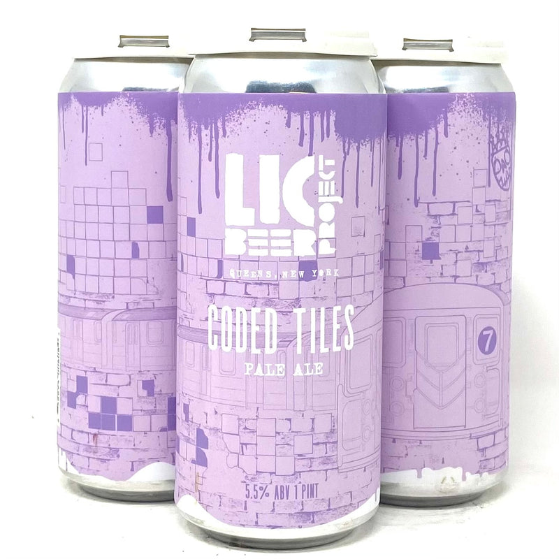 LIC BEER PROJECT CODED TILES PALE ALE 16oz can