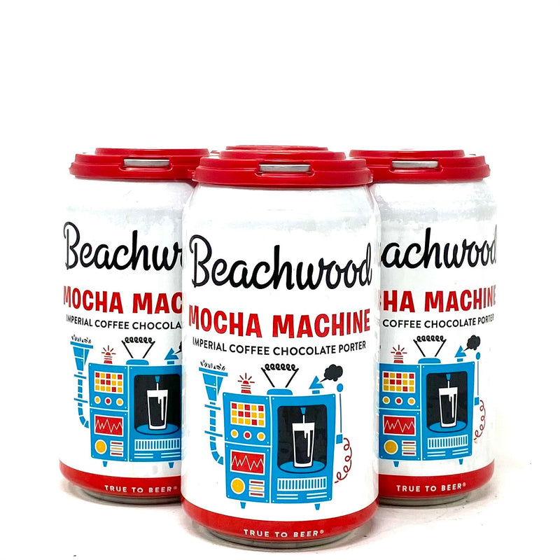 BEACHWOOD MOCHA MACHINE IMPERIAL COFFEE CHOCOLATE PORTER 12oz can