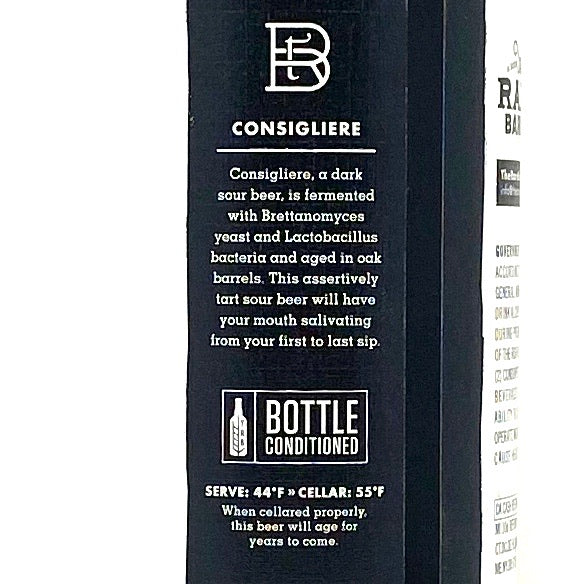 RARE BARREL 2014 CONSIGLIERE DARK SOUR BEER 750ml Bottle