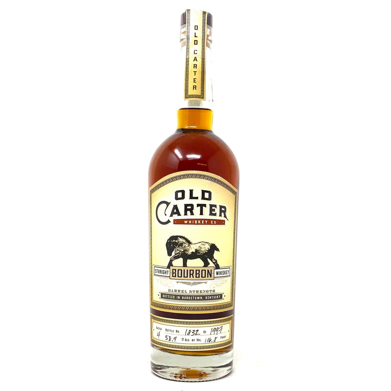 OLD CARTER *Batch 4 STRAIGHT BOURBON WHISKEY 750ml Bottle