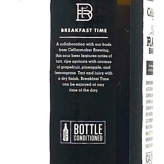RARE BARREL 2019 BREAKFAST TIME GOLDEN SOUR BEER 750ml Bottle