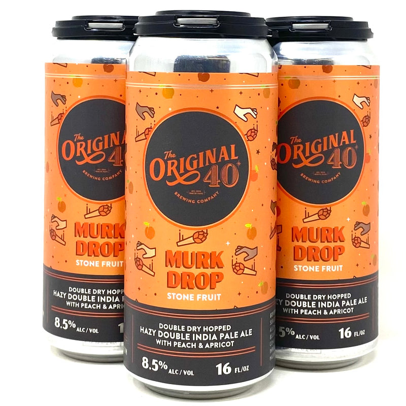 THE ORIGINAL 40 MURK DROP STONE FRUIT DDH HAZY DIPA w/ PEACH & APRICOT 16oz can