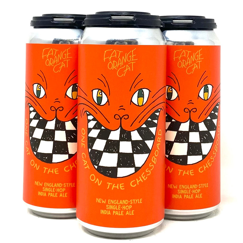 FAT ORANGE CAT ONE CAT ON THE CHESSBOARD NEW ENGLAND IPA 16oz can