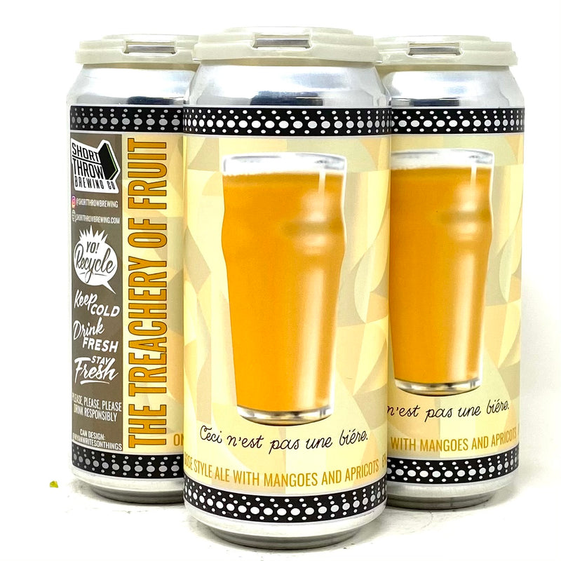 SHORT THROW THE TREACHERY OF FRUIT GOSE w/ MANGO & APRICOTS 16oz can