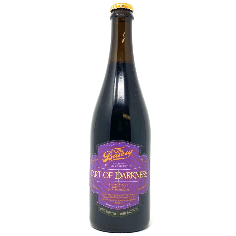 THE BRUERY TART OF DARKNESS SOUR STOUT AGED IN OAK BARRELS 750ml Bottle ***LIMIT 1 PER ORDER***