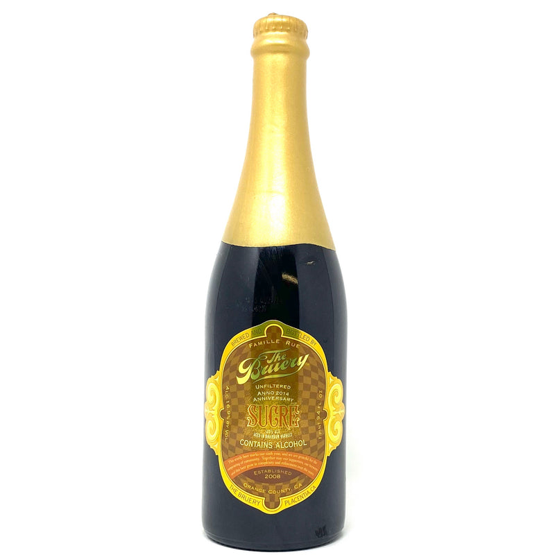 THE BRUERY 2014 ANNI SUCRE 100% ALE AGED IN BOURBON BARRELS 750ml Bottle
