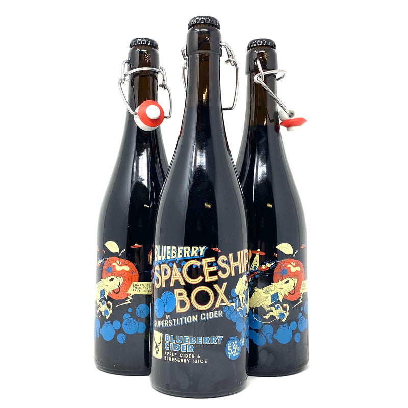 SUPERSTITION CIDER BLUEBERRY SPACESHIP BOX CIDER 750ml Bottle