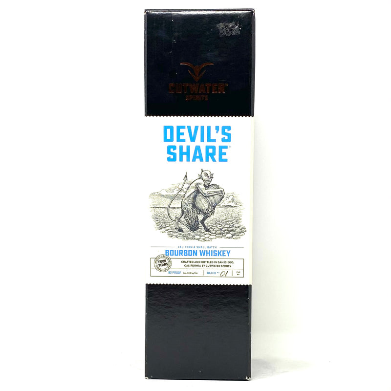 CUTWATER DEVIL’S SHARE CALIFORNIA SMALL BATCH BOURBON WHISKEY BATCH No.1 750ml Bottle