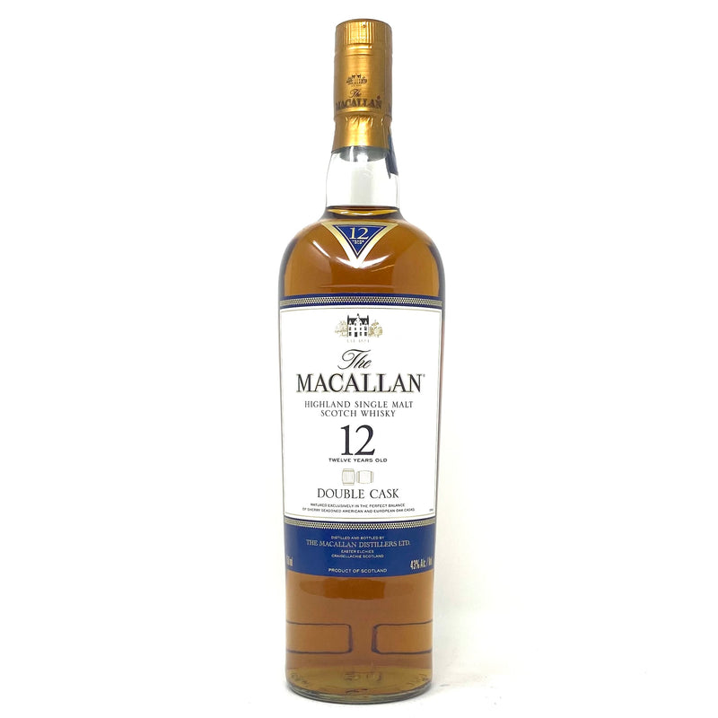MACALLAN 12 YEAR DOUBLE CASK HIGHLAND SINGLE MALT SCOTCH WHISKY 750ml Bottle
