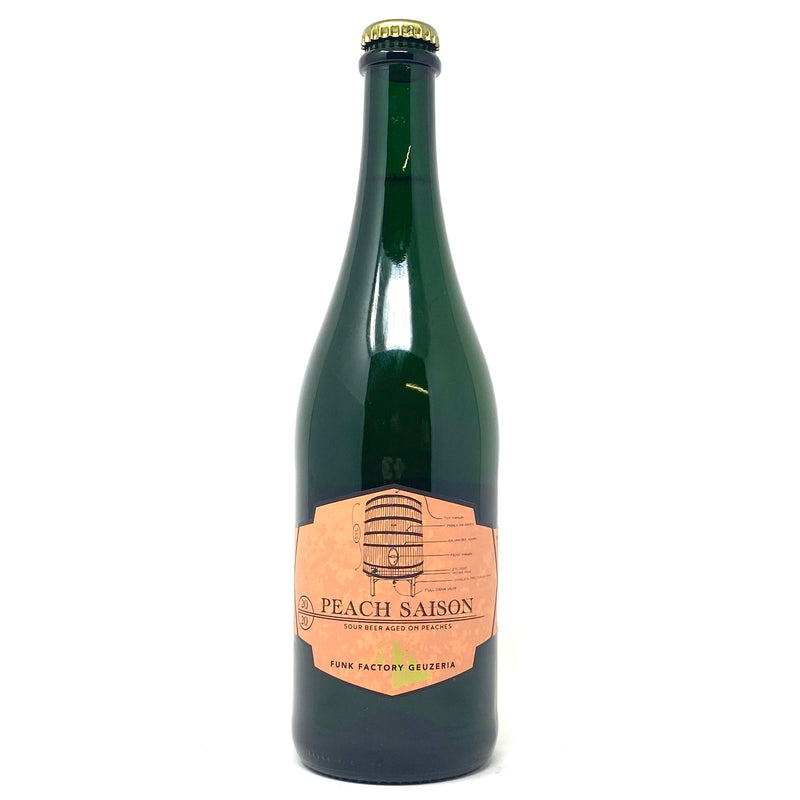 FUNK FACTORY GEUZERIA PEACH SAISON SOUR 750ml Bottle