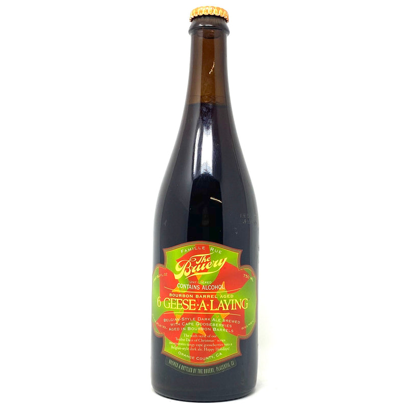 THE BRUERY 6 GEESE-A-LAYING BBA BELGIAN-STYLE DARK ALE 750ml Bottle