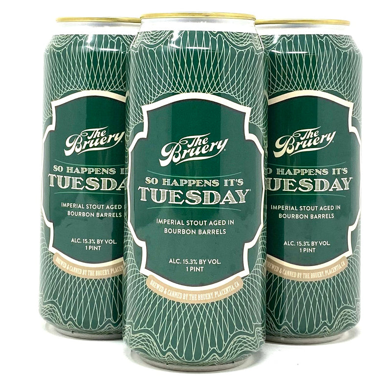THE BRUERY SO HAPPENS ITS TUESDAY BBA IMPERIAL STOUT 16oz can