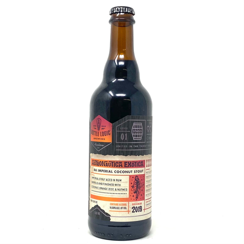 BOTTLE LOGIC 2019 ASTRONAUTICA EXOTICA B.A. IMPERIAL COCONUT STOUT 500ml Bottle
