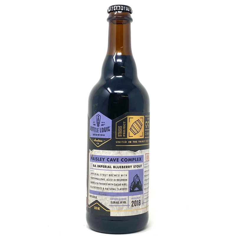 BOTTLE LOGIC 2018 PAISLEY CAVE COMPLEX B.A. IMPERIAL BLUEBERRY STOUT 500ml Bottle