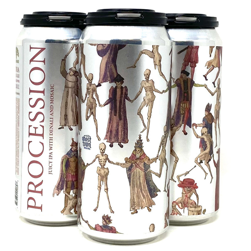 GHOST TOWN PROCESSION JUICY IPA w/ DENALI & MOSAIC 16oz can