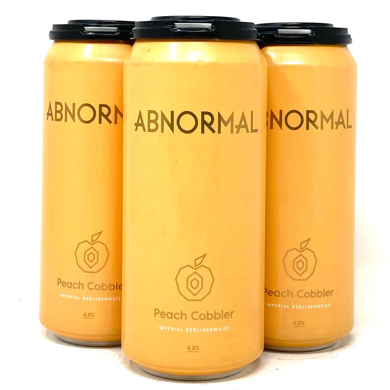 ABNORMAL BEER Co. PEACH COBBLER IMPERIAL BERLINERWEISS 16oz can