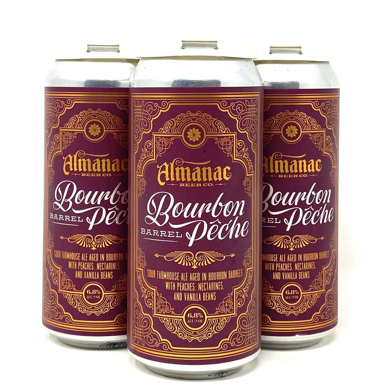 ALMANAC BOURBON BARREL PECHE SOUR FARMHOUSE ALE 16oz can