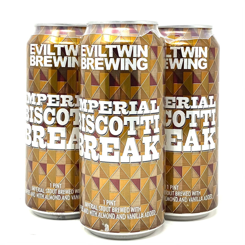 EVILTWIN BREWING IMPERIAL BISCOTTI BREAK IMPERIAL STOUT 16oz can