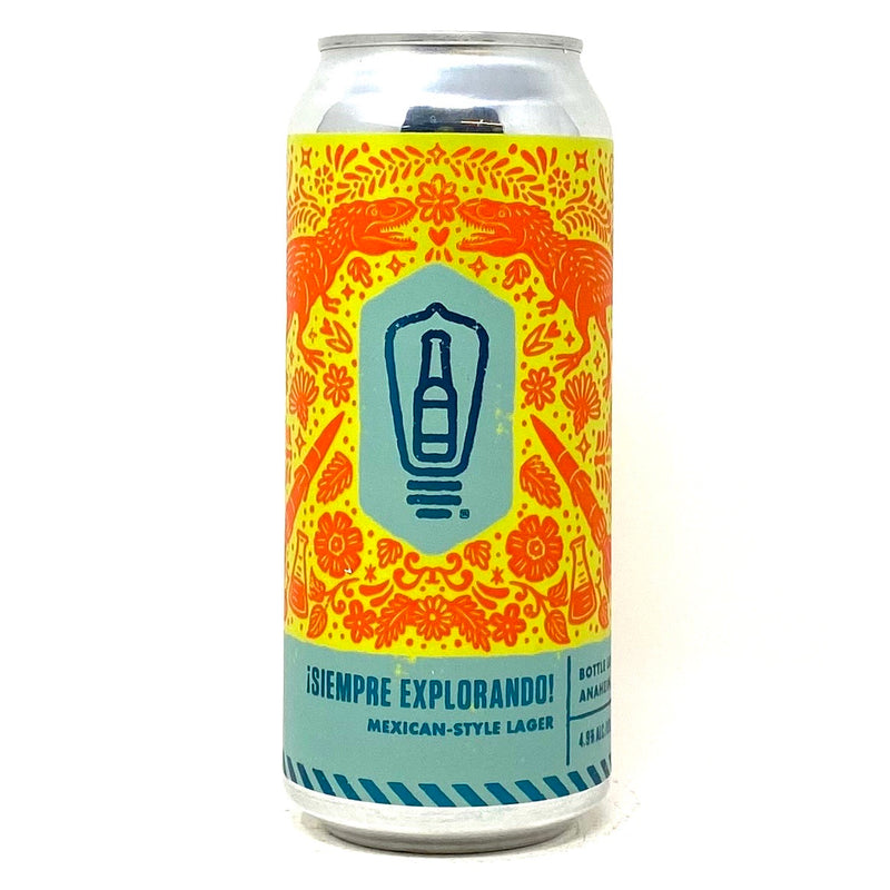 BOTTLE LOGIC BREWING SIEMPRE EXPLORANDO! MEXICAN STYLE LAGER 16oz can