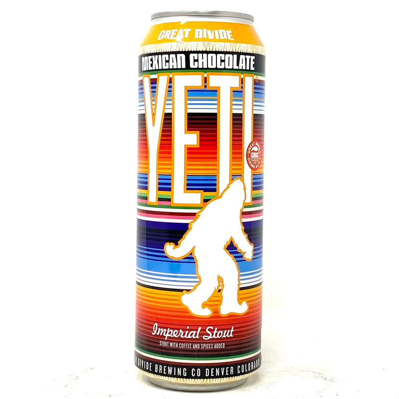 GREAT DIVIDE MEXICAN CHOCOLATE YETI IMPERIAL STOUT w/ COFFEE & SPICES 568ml can
