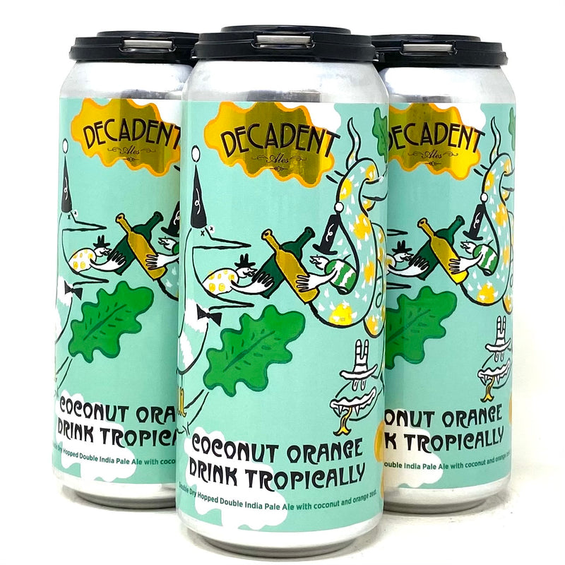 DECADENT COCONUT ORANGE DRINK TROPICALLY DDH DIPA 16oz can