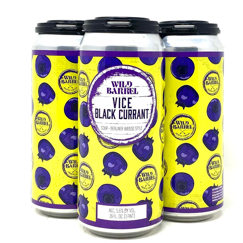 WILD BARREL VICE BLACK CURRANT SOUR BERLINER WEISSE 16oz can