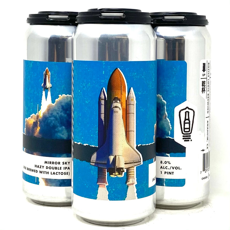 BOTTLE LOGIC MIRROR SKY HAZY DIPA w/ LACTOSE 16oz can