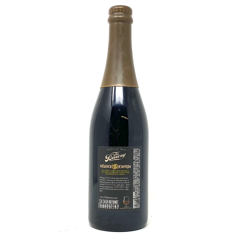 THE BRUERY 2015 MELANGE No.12 ALE AGED IN BOURBON BARRELS 750ml Bottle ***LIMIT 1 PER PERSON***