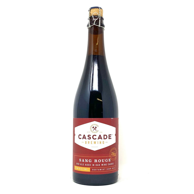 CASCADE BREWING 2015 SANG ROUGE RED ALE AGED IN OAK WINE CASKS 500ml Bottle