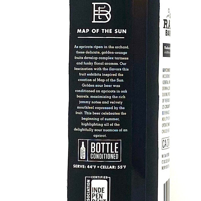 RARE BARREL 2019 MAP OF THE SUN GOLDEN SOUR BEER 750ml Bottle