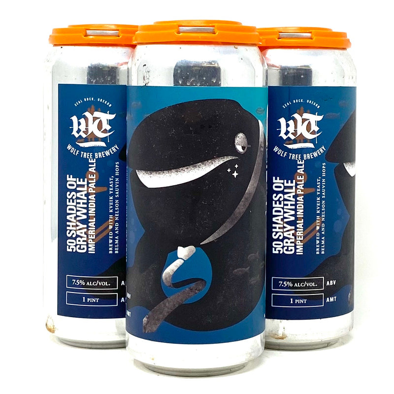 WOLF TREE BREWERY 50 SHADES OF GREY WHALE IMPERIAL IPA 16oz can